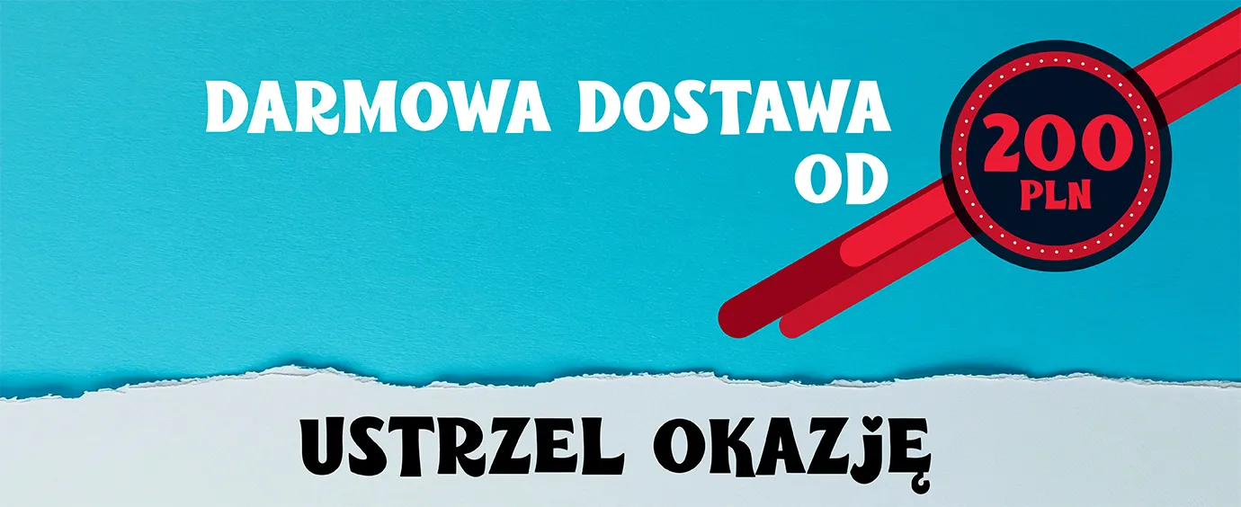 Bezpłatna dostawa przy zamówieniach powyżej 200 zł - Wariaty.pl