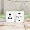 Kubek Serce - Chuj nie kolega + imię - personalizuj