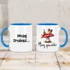 Kubek KolorMix - Mniej zrobisz mniej spierdolisz