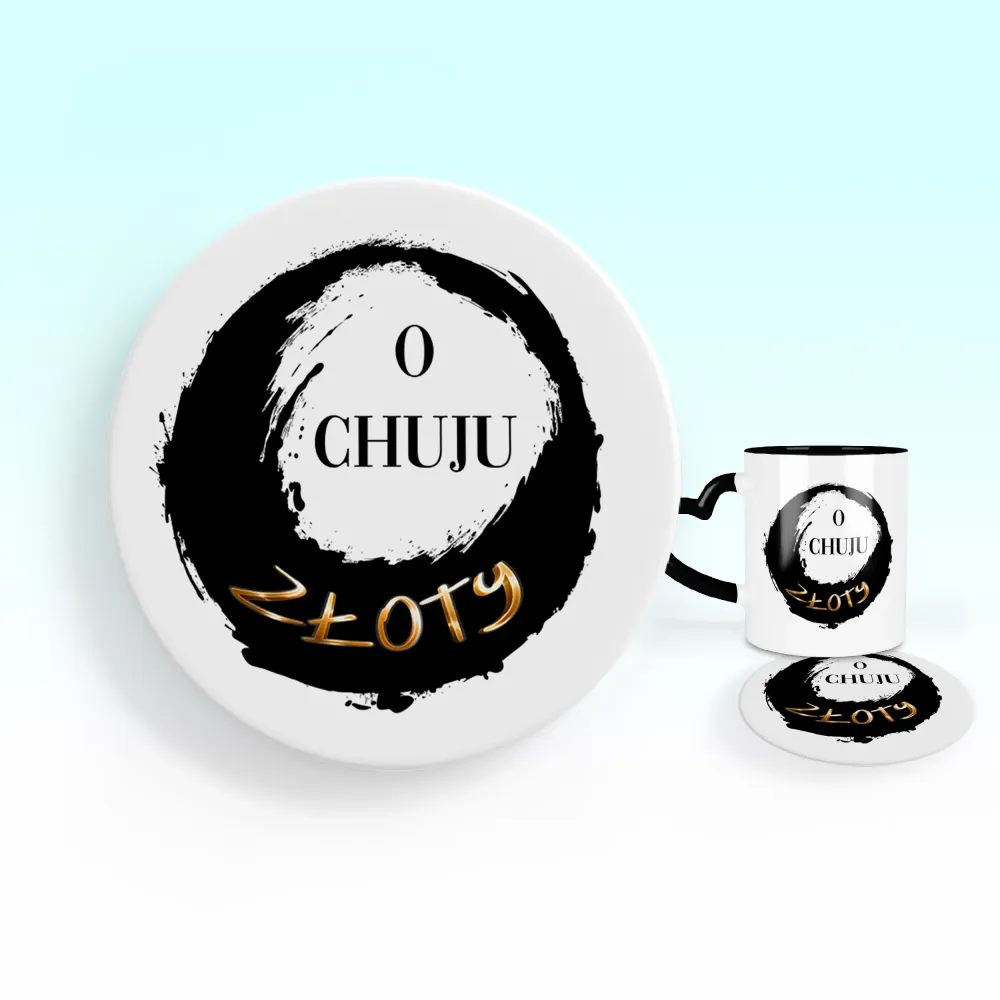 Podkładka pod kubek - O CHUJU ZŁOTY
