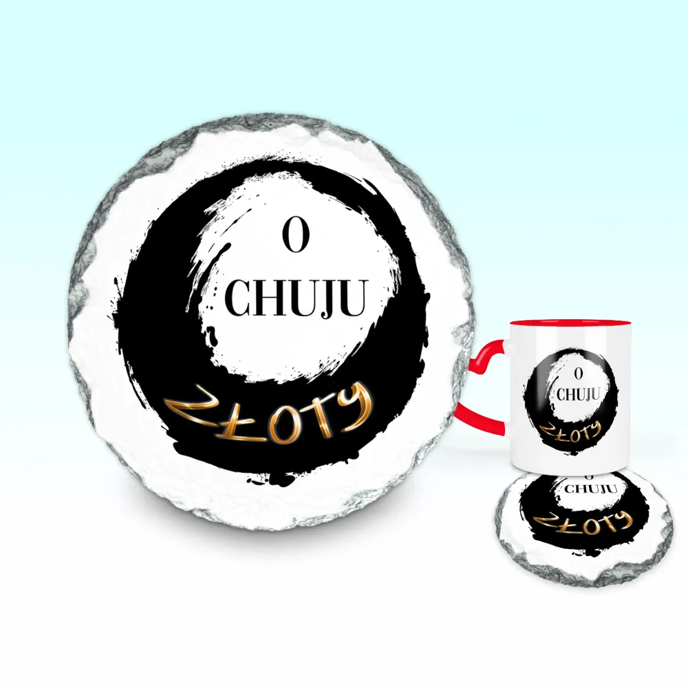Podkładka pod kubek - O CHUJU ZŁOTY