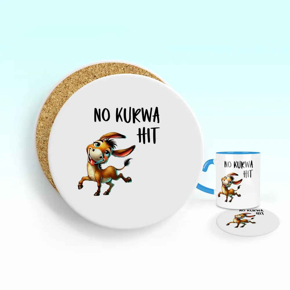 Podkładka pod kubek - No kurwa HIT