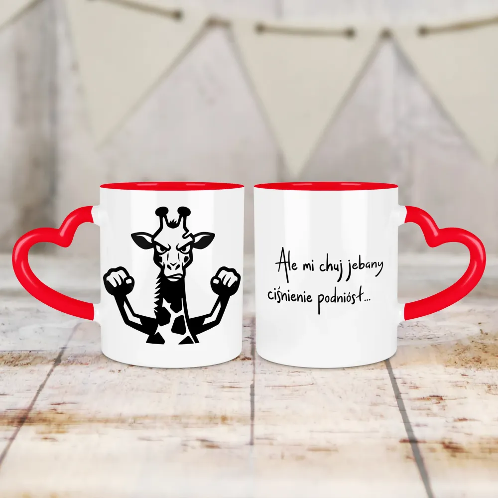 Kubek Serce - Ale mi chuj jebany ciśnienie podniósł