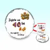 Podkładka pod kubek - Zajęło mi 40 lat, aby wyglądać tak dobrze - WPISZ SWÓJ ROK - personalizuj