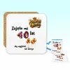 Podkładka pod kubek - Zajęło mi 40 lat, aby wyglądać tak dobrze - WPISZ SWÓJ ROK - personalizuj