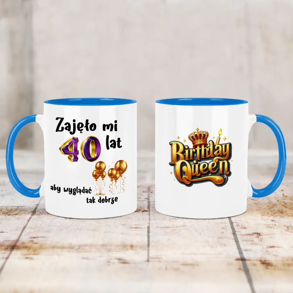 Kubek KolorMix - Zajęło mi 40 lat, aby wyglądać tak dobrze - WPISZ SWÓJ ROK - personalizuj Kubek KolorMix - Zajęło mi 40 lat, aby wyglądać tak dobrze - WPISZ SWÓJ ROK - personalizuj