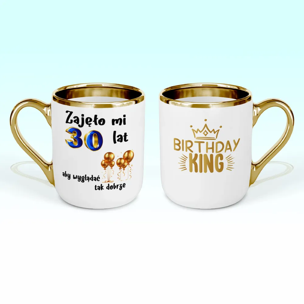 Kubek Elegant - Zajęło mi 30 lat, aby wyglądać tak dobrze - WPISZ SWÓJ ROK - personalizuj