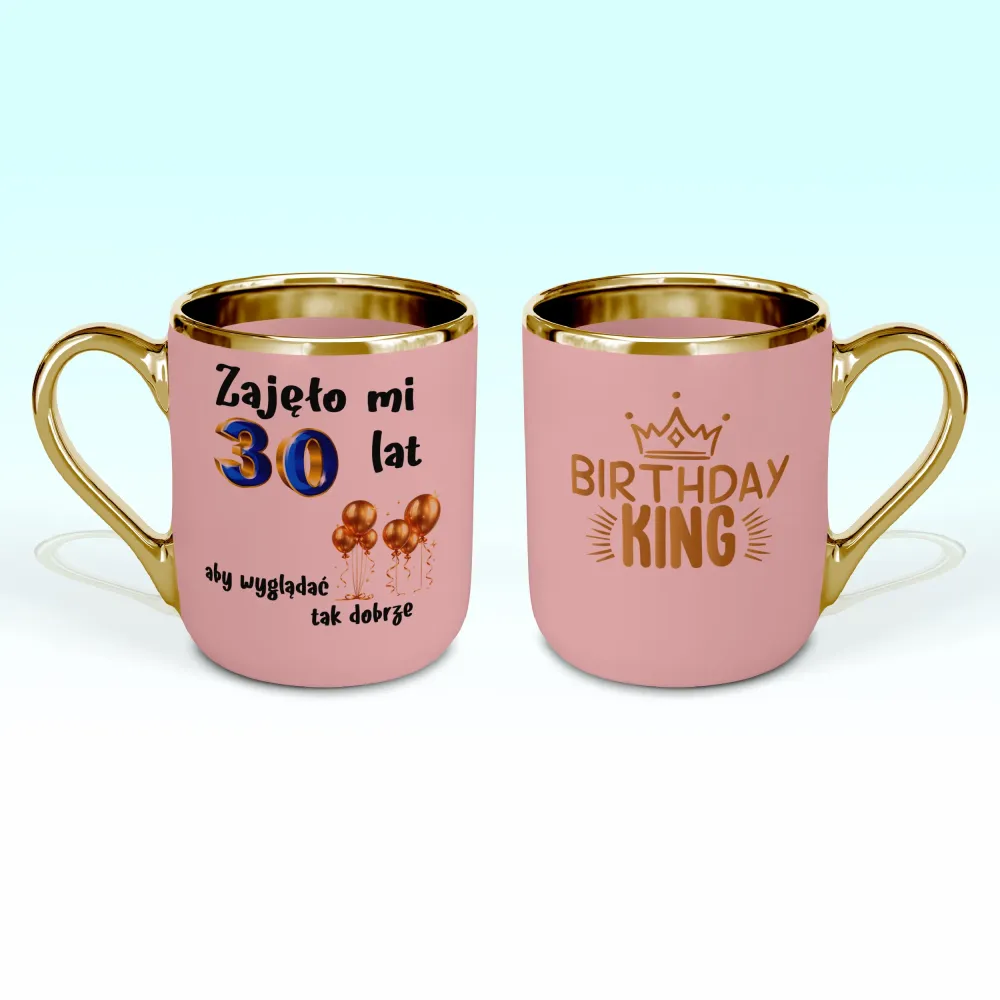 Kubek Elegant - Zajęło mi 30 lat, aby wyglądać tak dobrze - WPISZ SWÓJ ROK - personalizuj