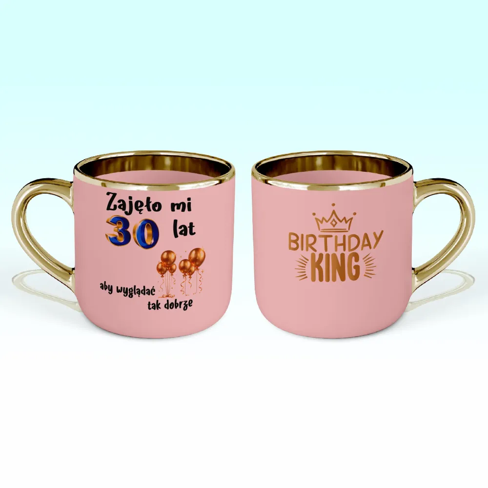 Kubek Elegant - Zajęło mi 30 lat, aby wyglądać tak dobrze - WPISZ SWÓJ ROK - personalizuj