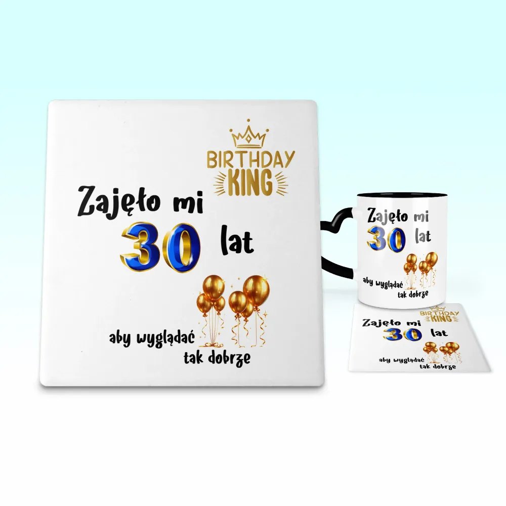 Podkładka pod kubek - Zajęło mi 30 lat, aby wyglądać tak dobrze - WPISZ SWÓJ ROK - personalizuj