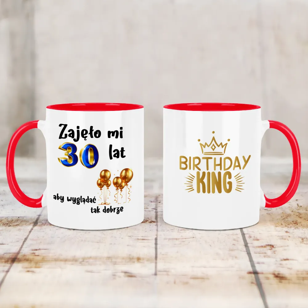 Kubek KolorMix - Zajęło mi 30 lat, aby wyglądać tak dobrze - WPISZ SWÓJ ROK - personalizuj