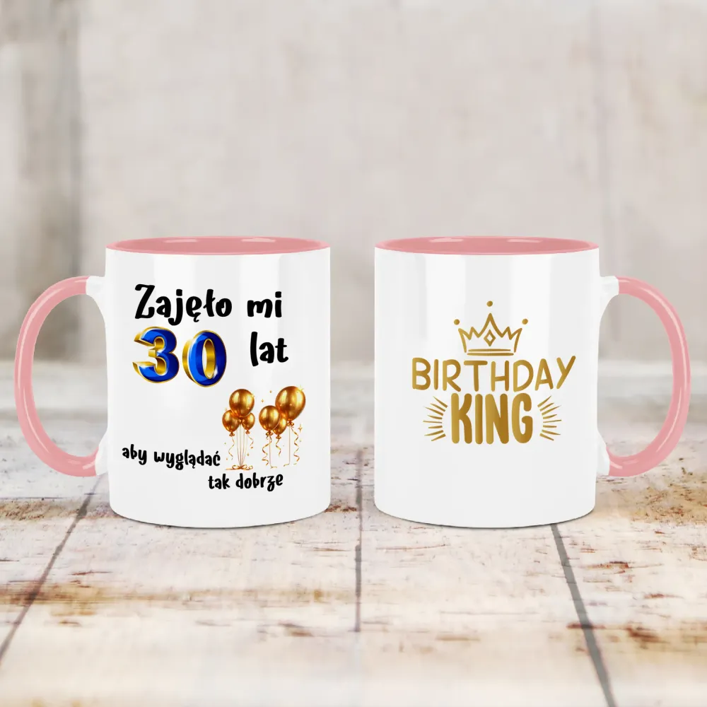 Kubek KolorMix - Zajęło mi 30 lat, aby wyglądać tak dobrze - WPISZ SWÓJ ROK - personalizuj