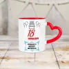 Kubek Serce - 18 Urodziny | poproszę o baterie i instrukcję