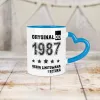 Kubek Serce - ORYGINAŁ OD - rok urodzenia - personalizuj