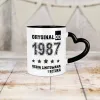 Kubek Serce - ORYGINAŁ OD - rok urodzenia - personalizuj