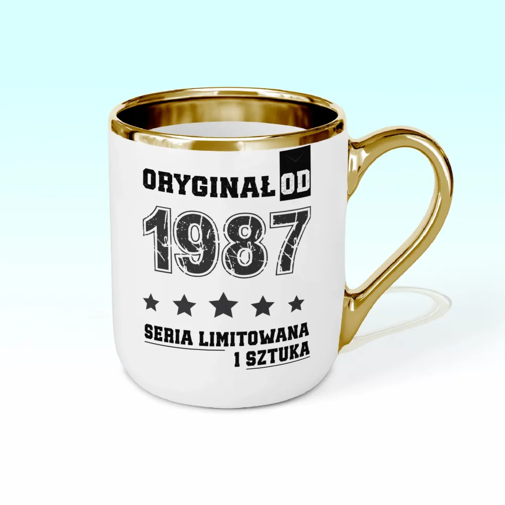 Kubek Elegant - ORYGINAŁ OD - rok urodzenia - personalizuj