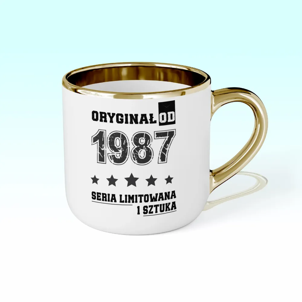 Kubek Elegant - ORYGINAŁ OD - rok urodzenia - personalizuj