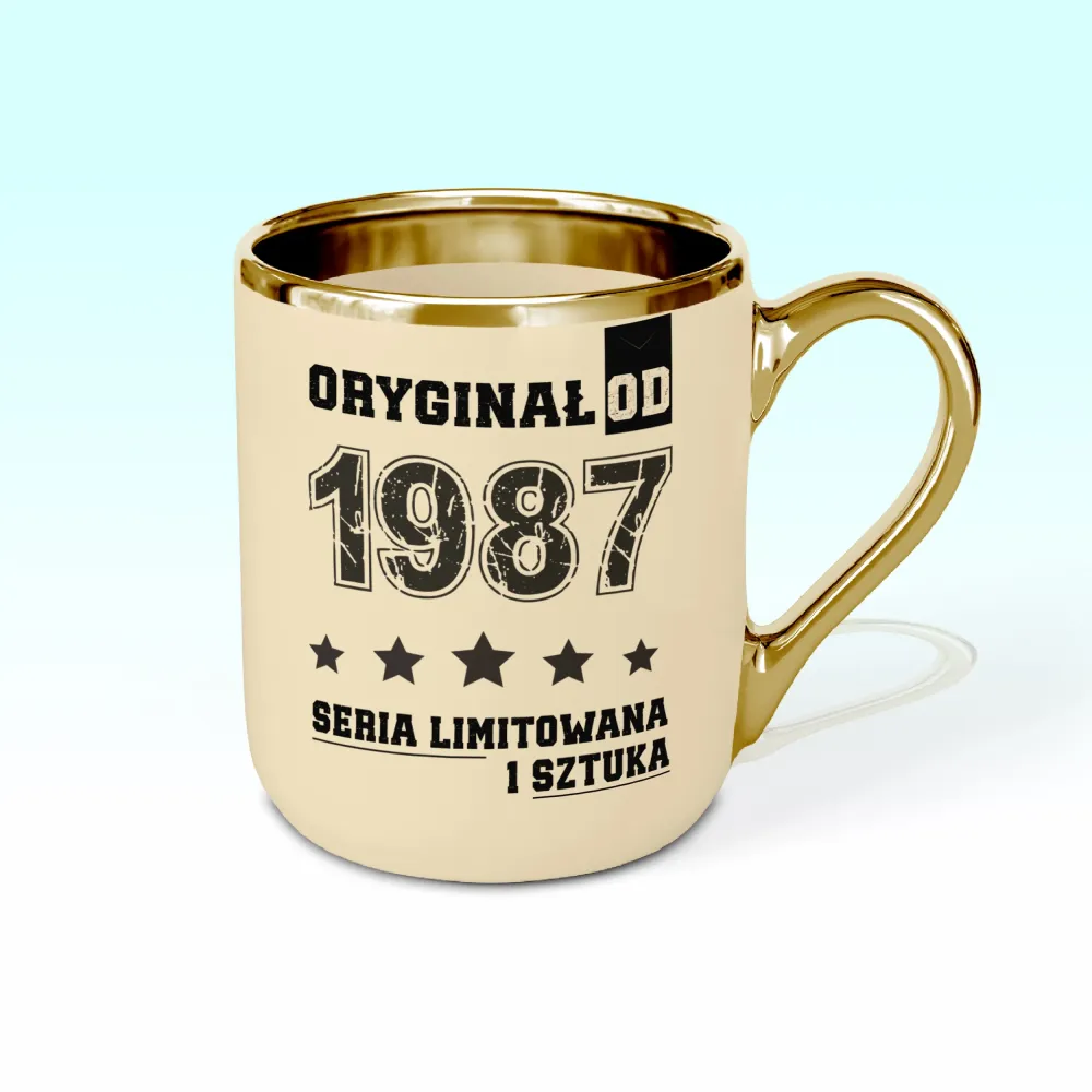Kubek Elegant - ORYGINAŁ OD - rok urodzenia - personalizuj