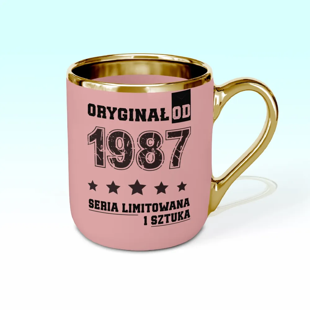 Kubek Elegant - ORYGINAŁ OD - rok urodzenia - personalizuj