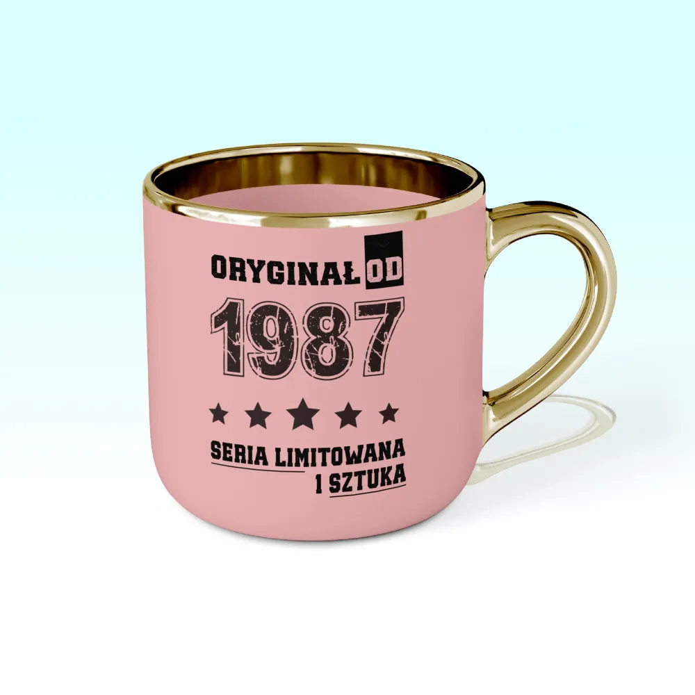 Kubek Elegant - ORYGINAŁ OD - rok urodzenia - personalizuj