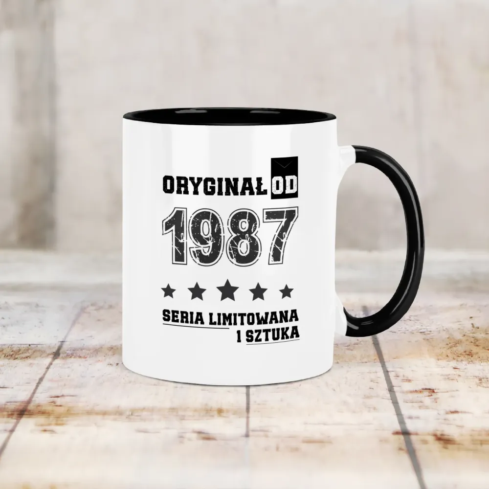 Kubek KolorMix - ORYGINAŁ OD - rok urodzenia - personalizuj