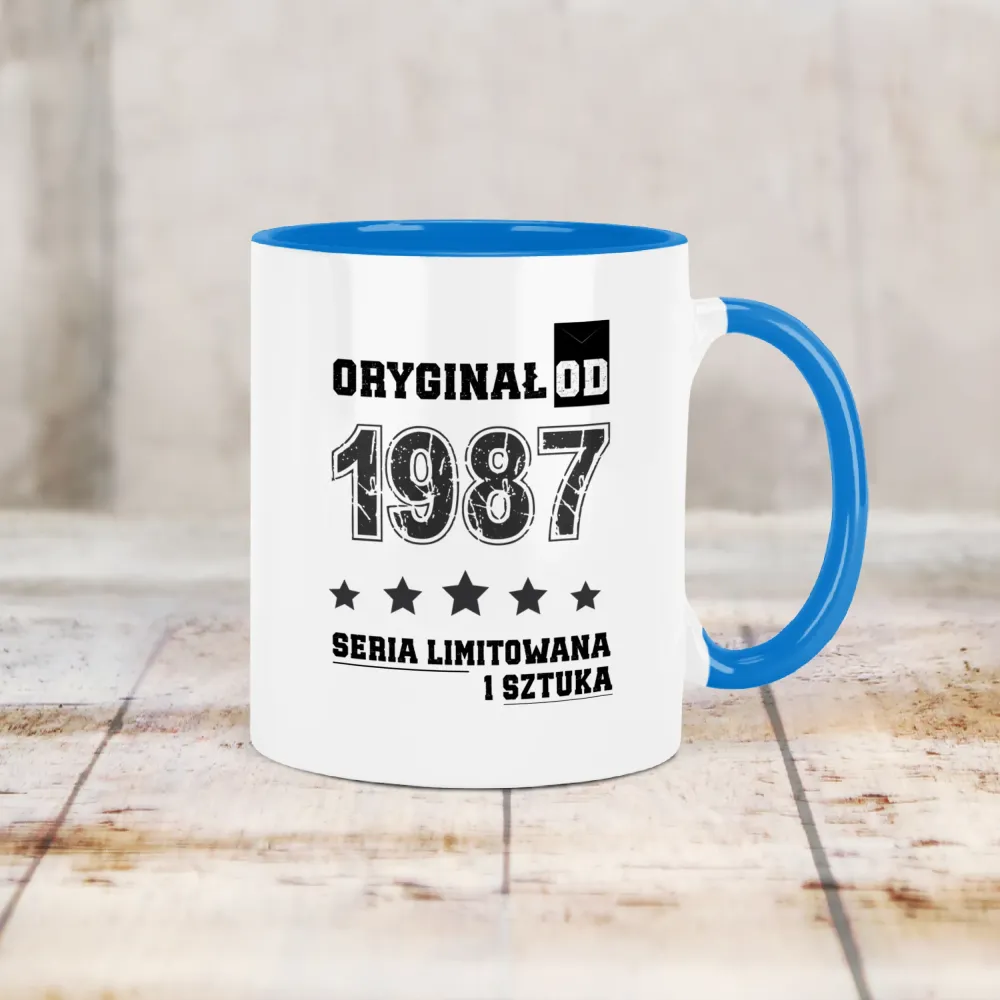 Kubek KolorMix - ORYGINAŁ OD - rok urodzenia - personalizuj