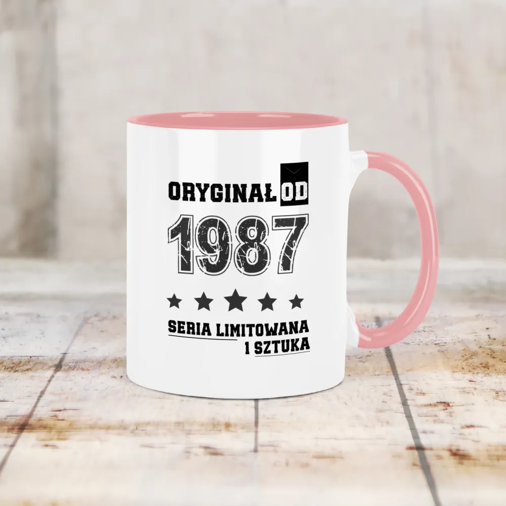 Kubek KolorMix - ORYGINAŁ OD - rok urodzenia - personalizuj