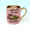 Kubek Elegant - ŻAJEBISTY 18 latek + imię - personalizuj imię i rok