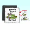 Podkładka pod kubek - ŻAJEBISTY 18 latek + imię - personalizuj imię i rok