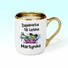 Kubek Elegant - ŻAJEBISTA 18 latka + imię - personalizuj imię i rok