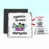 Podkładka pod kubek - ŻAJEBISTA 18 latka + imię - personalizuj imię i rok