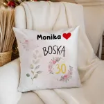 Poduszka - Urodzinowa, Boska 30 - WPISZ WIEK I IMIĘ - personalizuj