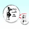 Podkładka pod kubek - Pół człowiek pół litra + imię - PERSONALIZUJ