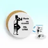 Podkładka pod kubek - Pół człowiek pół litra + imię - PERSONALIZUJ