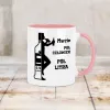 Kubek KolorMix - Pół człowiek pół litra + imię - PERSONALIZUJ