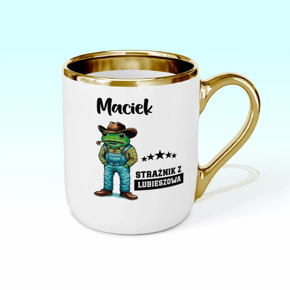Kubek Elegant - Strażnik z ... - personalizuj Miejscowość i Imię