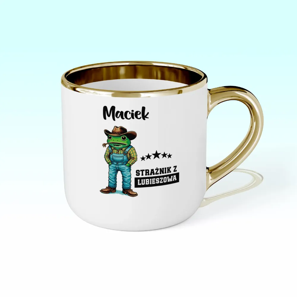 Kubek Elegant - Strażnik z ... - personalizuj Miejscowość i Imię