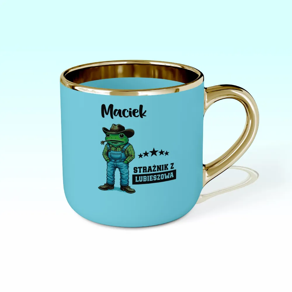 Kubek Elegant - Strażnik z ... - personalizuj Miejscowość i Imię