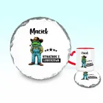 Podkładka pod kubek - Strażnik z ... - personalizuj Miejscowość i Imię