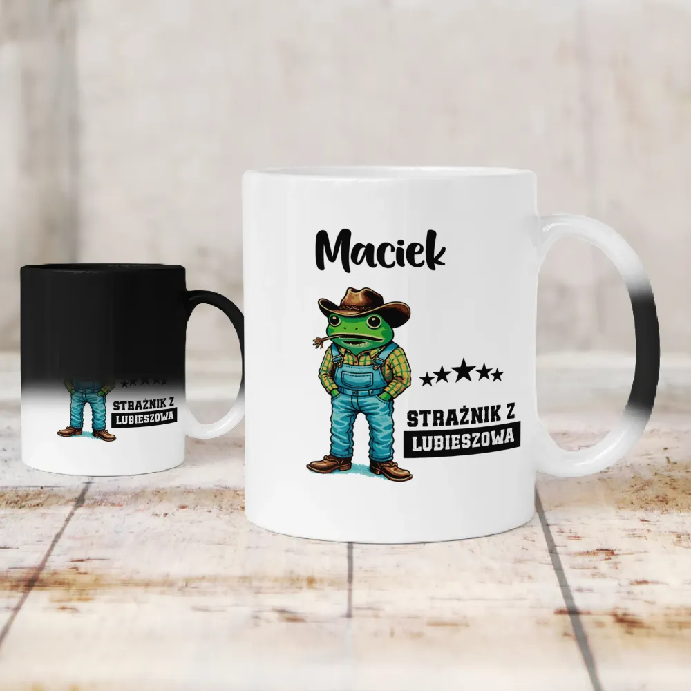 Kubek KolorMix - Strażnik z ... - personalizuj Miejscowość i Imię