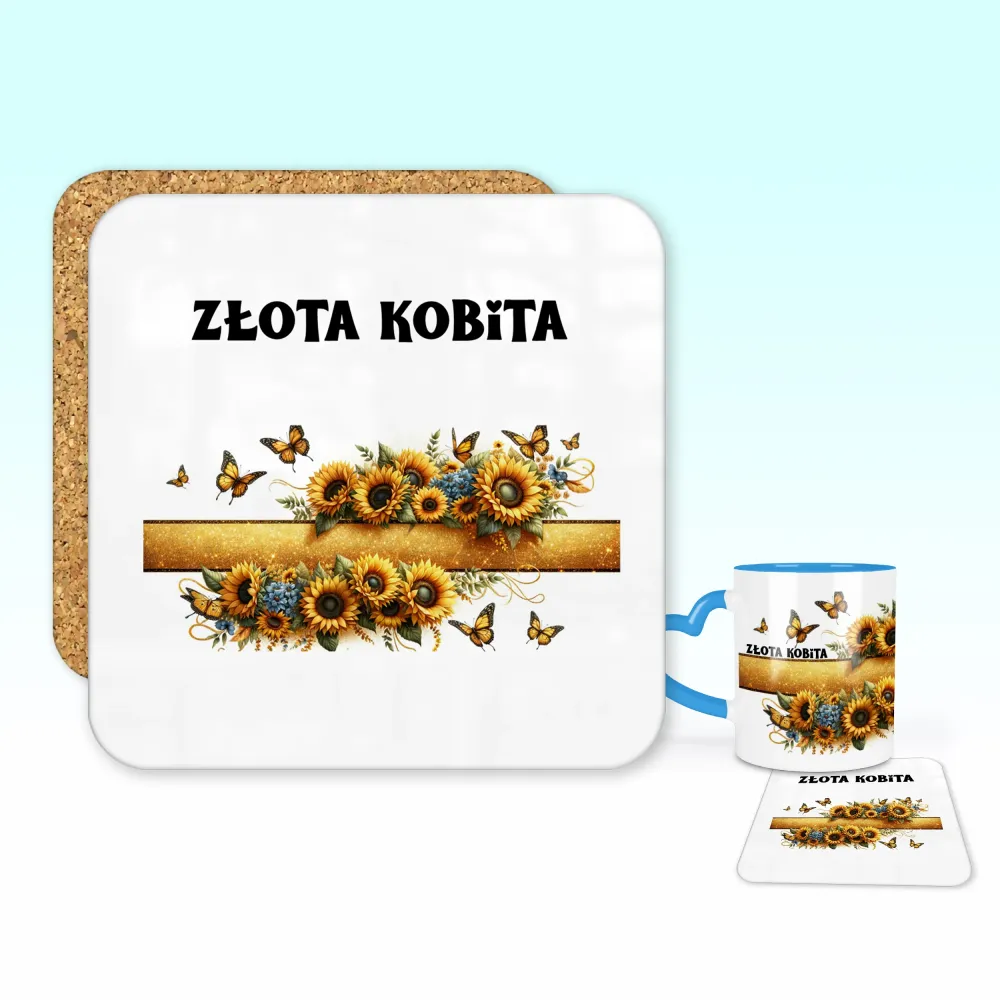 Podkładka pod kubek - Złota Kobita