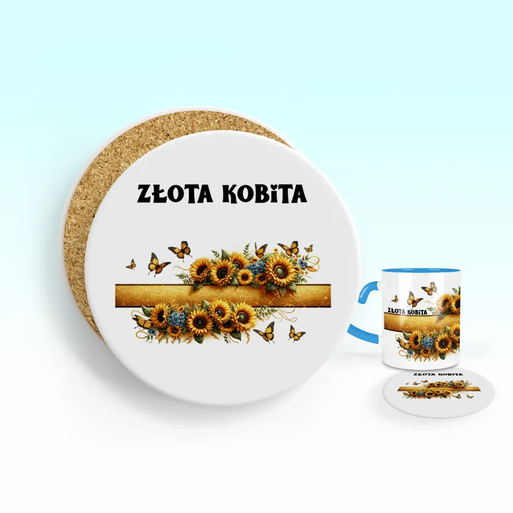 Podkładka pod kubek - Złota Kobita