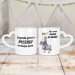 Kubek Serce - Rycerz na białym koniu