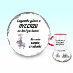 Podkładka pod kubek - Rycerz na białym koniu Podkładka pod kubek - Rycerz na białym koniu