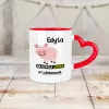 Kubek Serce - Najlepsza loszka w - Personalizuj miejscowość i imię