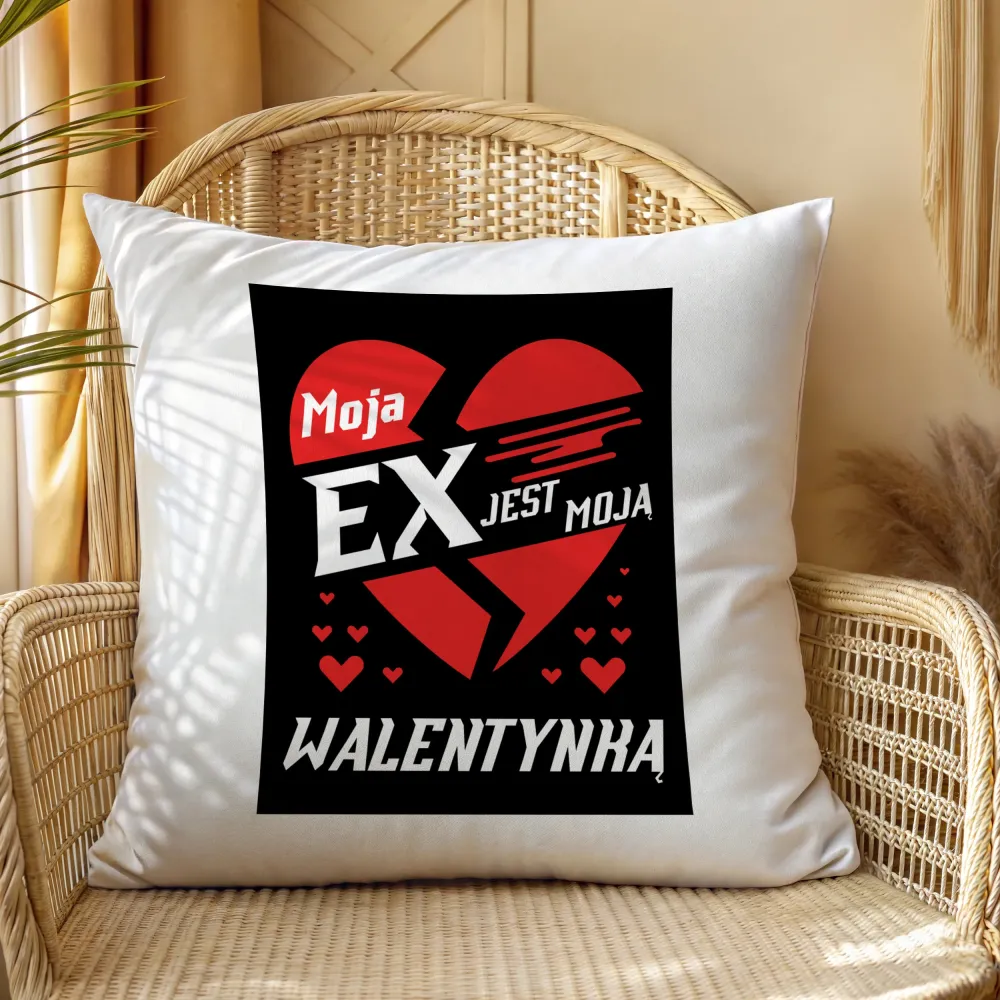 Poduszka - Moja EX jest moją Walentynką
