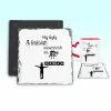 Podkładka pod kubek - Mój były - Bałwan, Kwadratowy Łeb, DZBAN