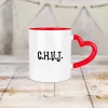 Kubek Serce - CHUJ