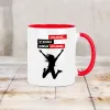 Kubek KolorMix - WOLNOŚĆ, W KOŃCU KURWA WOLNOŚĆ - kobieta